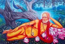 Swami Samarth Prakat under Vatavruksha inside Anthill  (Varul) in Kardalivan in Srisailam in Andhra-Pradesh